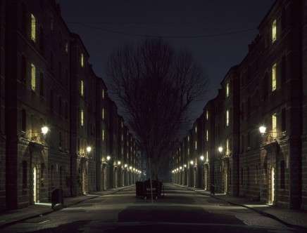 Dark City - Victorian housing blocks, SW1