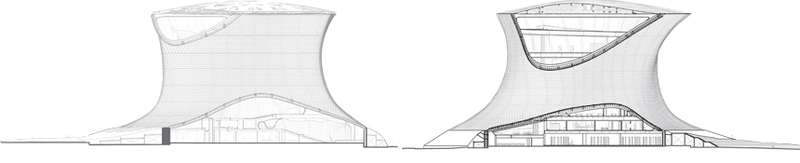 Sections, Museo Soumaya. FREE / Fernando Romero EnterprisE.