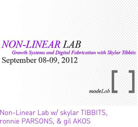 NON-LINEAR LAB: Growth Systems and Digital Fabrication NON-LINEAR LAB: Growth Systems and Digital Fabrication