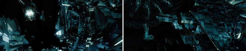 Main title for Transformers: Dark of The Moon (dir. Michael Bay). Photos: Imaginary Forces.