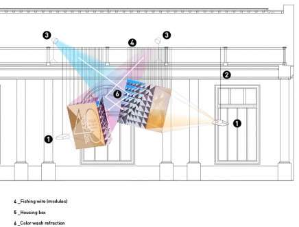 KOSGORON & SAUSINA, "Fractal Projections." Module assembly.