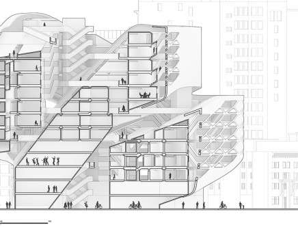 Spike LIU & Mark A. SANTA INES, "Eccentric Housing." Section.