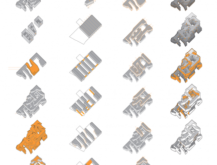Jake HOLBROOK & Matt JONIEC, "Serpentine Village." Axonometrics.