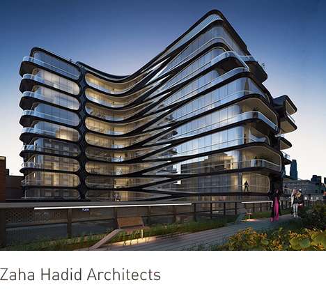 Zaha Hadid Architects, 520 West 28th Street. Zaha Hadid Architects, 520 West 28th Street.