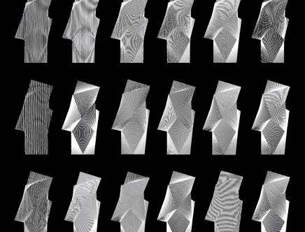 Ziba ESMAEILIAN, "Dichotomy & Ambiguity." Pattern series, diagram.