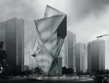 Ziba ESMAEILIAN, "Dichotomy & Ambiguity." Rendering.