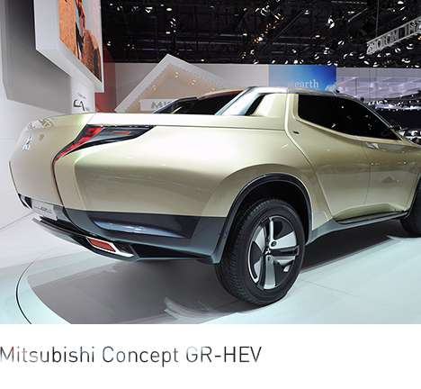 Mitsubishi Concept GR-HEV. Image © 2013 Drew PHILLIPS / AOL. Mitsubishi Concept GR-HEV. Image © 2013 Drew PHILLIPS / AOL.