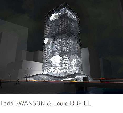 Todd SWANSON & Louie BOFILL, Chicago Union Station. Exterior perspective (night), rendering. Todd SWANSON & Louie BOFILL, Chicago Union Station. Exterior perspective (night), rendering.