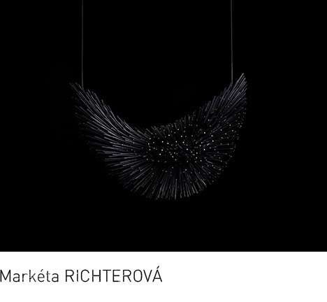 Markéta RICHTEROVÁ, "Pillars." Necklace. Photo: Michal ŠEBA. Markéta RICHTEROVÁ, "Pillars." Necklace. Photo: Michal ŠEBA.
