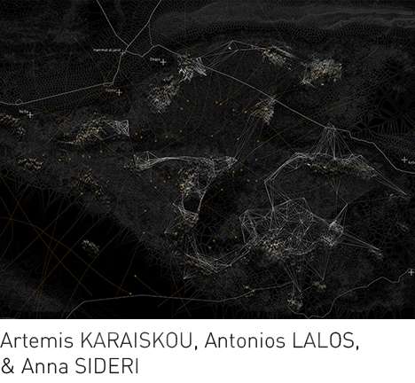 KARAISKOU, LALOS, & SIDERI, "Energy Accreted Ecologies." Final rendering. KARAISKOU, LALOS, & SIDERI, "Energy Accreted Ecologies." Final rendering.