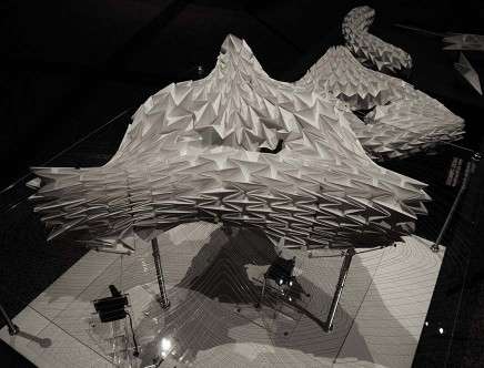 Rhina PORTILLO & Matthias URSCHLER, "Breathing Shelter." Kinetic model.