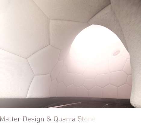 Matter Design & Quarra Stone, "Round Room." Interior. Matter Design & Quarra Stone, "Round Room." Interior.