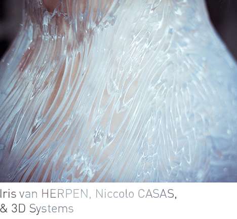 Iris van HERPEN, Niccolo CASAS, & 3D Systems, "Magnetic Motion (Look 31)." Iris van HERPEN, Niccolo CASAS, & 3D Systems, "Magnetic Motion (Look 31)."