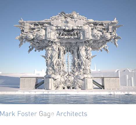 Mark Foster Gage Architects, "Helsinki Guggenheim (unsubmitted)." Rendering. Mark Foster Gage Architects, "Helsinki Guggenheim (unsubmitted)." Rendering.