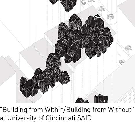Chen LUDAN,"Building from Within/Building from Without." Mara MARCU, critic. Axonometric. Chen LUDAN,"Building from Within/Building from Without." Mara MARCU, critic. Axonometric.
