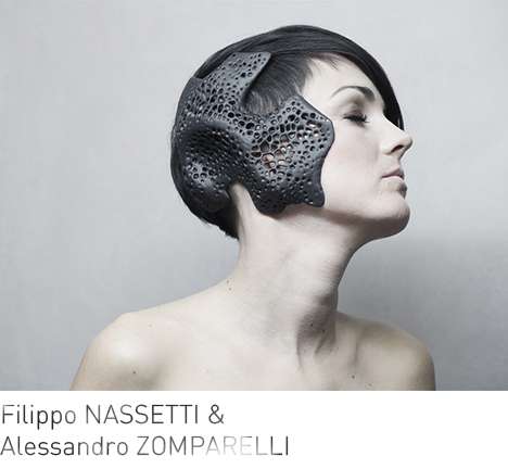 Filippo NASSETTI & Alessandro ZOMPARELLI, "Carapace Masks." Filippo NASSETTI & Alessandro ZOMPARELLI, "Carapace Masks."