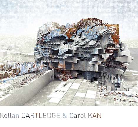 Kellan CARTLEDGE & Carol KAN, "Generative Morphologies." Exterior perspective, rendering. Kellan CARTLEDGE & Carol KAN, "Generative Morphologies." Exterior perspective, rendering.