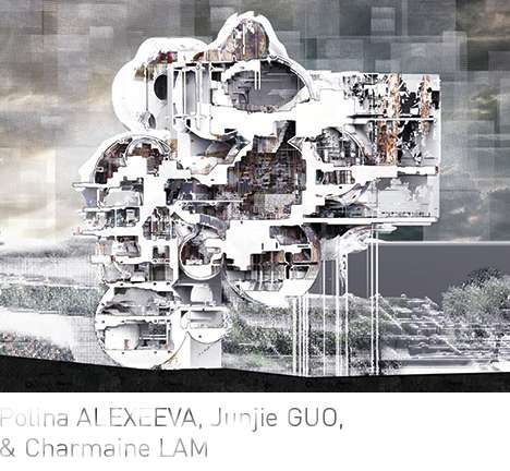 Polina ALEXEEVA, Junjie GUO, & Charmaine LAM, "Weird Nature." Sections. Polina ALEXEEVA, Junjie GUO, & Charmaine LAM, "Weird Nature." Sections.