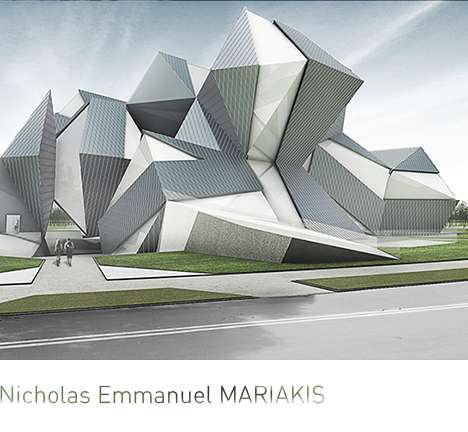 Nicholas Emmanuel MARIAKIS, "The Air of the Future—A Climate Simulation Research Facility for a Planet in Change." Exterior rendering. Nicholas Emmanuel MARIAKIS, "The Air of the Future—A Climate Simulation Research Facility for a Planet in Change." Exterior rendering.