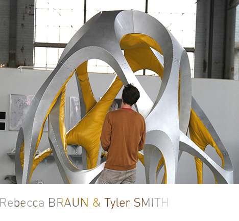 Rebecca BRAUN & Tyler SMITH, "Foldout Couch, Somewhere Between a Couch and a Spaceframe." Rebecca BRAUN & Tyler SMITH, "Foldout Couch, Somewhere Between a Couch and a Spaceframe."