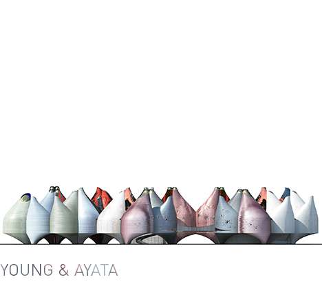 Young & Ayata, "Vessel Collective." Bauhaus Museum, Elevation & Section. Young & Ayata, "Vessel Collective." Bauhaus Museum, Elevation & Section.