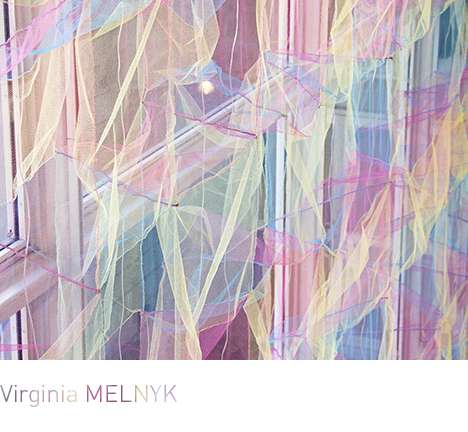 Virginia MELNYK, "Geometric Curtain." Virginia MELNYK, "Geometric Curtain."