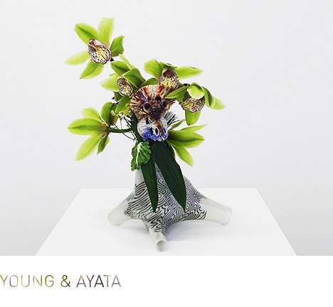 YOUNG & AYATA, "Base Flowers." Vase Pose A & Lignum. YOUNG & AYATA, "Base Flowers." Vase Pose A & Lignum.