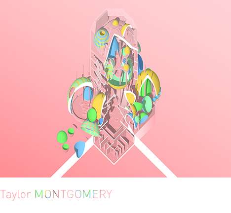 Taylor MONTGOMERY, "Dome Pile." Oblique cutaway. Taylor MONTGOMERY, "Dome Pile." Oblique cutaway.